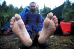 Rob's feet, Mt Ramsay