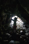 Sarah sings in a cave